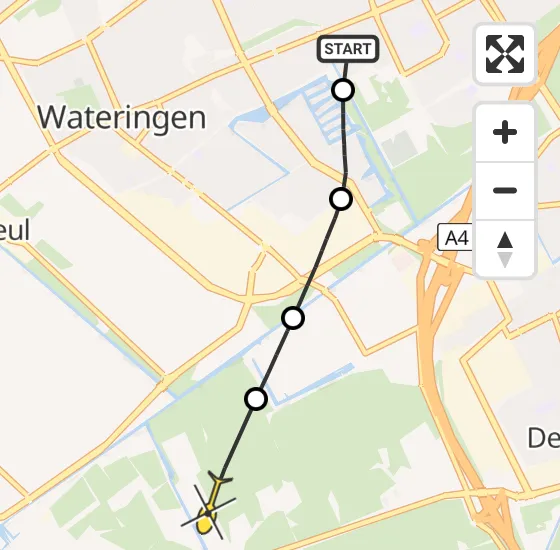 Vlucht Politiehelikopter PH-PXB van Rijswijk naar Schipluiden op zondag 24 november 2024 13:12