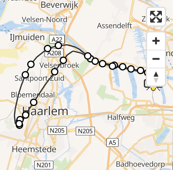 Vlucht Traumahelikopter PH-LLN van Amsterdam Heliport naar Amsterdam Heliport op zondag 24 november 2024 14:03