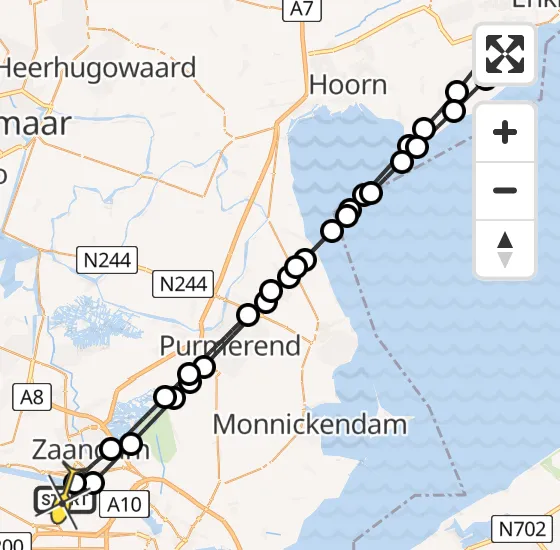 Vlucht Traumahelikopter PH-LLN van Amsterdam Heliport naar Amsterdam Heliport op zondag 24 november 2024 18:44