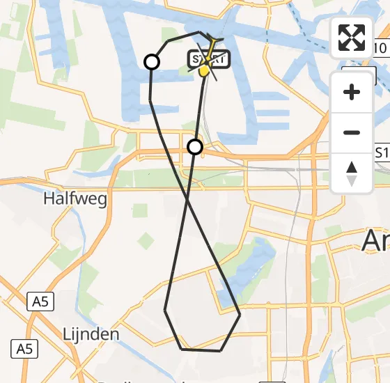 Vlucht Traumahelikopter PH-LLN van Amsterdam Heliport naar Amsterdam Heliport op dinsdag 26 november 2024 20:46