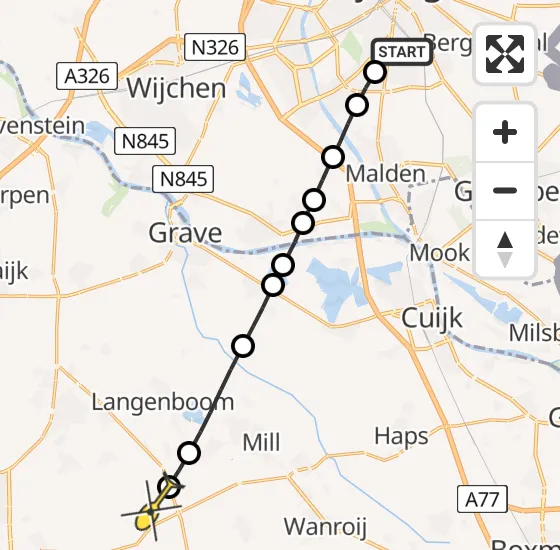 Vlucht Traumahelikopter PH-MAA van Radboud Universitair Medisch Centrum naar Volkel op dinsdag 26 november 2024 23:59