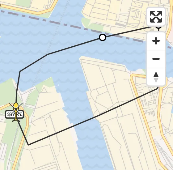 Vlucht Traumahelikopter PH-LLN van Amsterdam Heliport naar Amsterdam Heliport op woensdag 27 november 2024 12:35