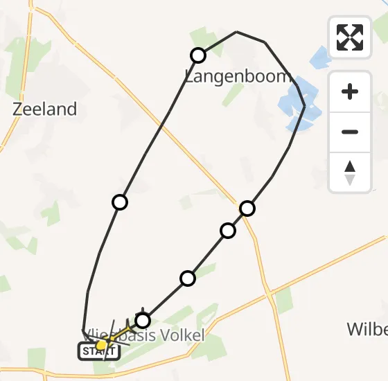 Vlucht Traumahelikopter PH-MAA van Vliegbasis Volkel naar Vliegbasis Volkel op woensdag 27 november 2024 14:06