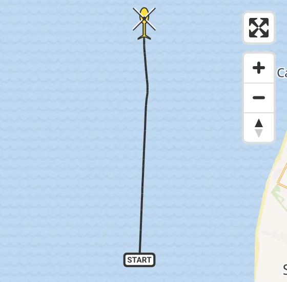 Vlucht Kustwachthelikopter PH-SAR van  naar  op donderdag 28 november 2024 16:54