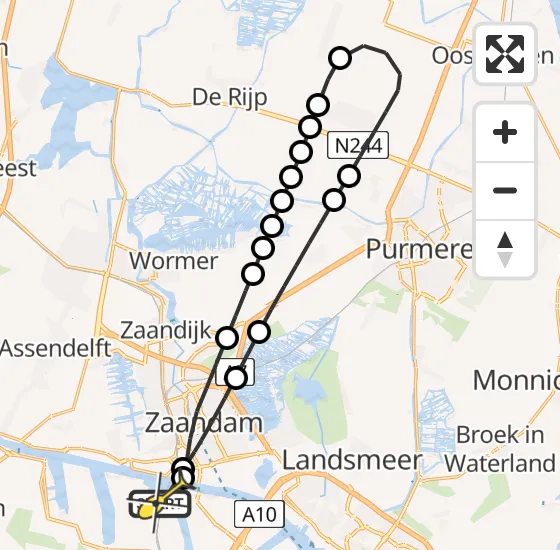 Vlucht Traumahelikopter PH-LLN van Amsterdam Heliport naar Amsterdam Heliport op donderdag 28 november 2024 21:09