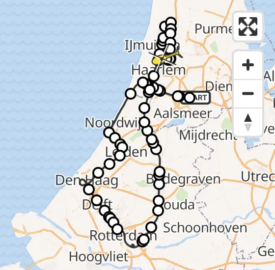 Vlucht Politiehelikopter PH-PXF van Schiphol naar Velserbroek op vrijdag 29 november 2024 9:27