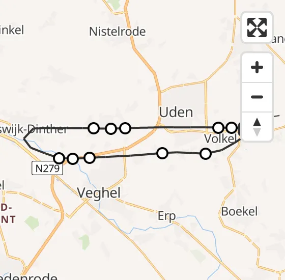 Vlucht Traumahelikopter PH-MAA van Vliegbasis Volkel naar Vliegbasis Volkel op vrijdag 29 november 2024 11:18