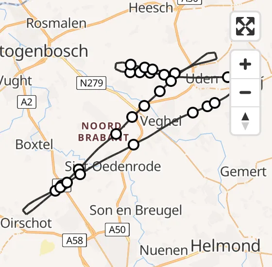 Vlucht Traumahelikopter PH-MAA van Vliegbasis Volkel naar Vliegbasis Volkel op vrijdag 29 november 2024 12:40