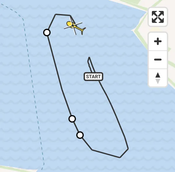 Vlucht Kustwachthelikopter PH-NCG van Waarde naar Kruiningen op vrijdag 29 november 2024 19:25