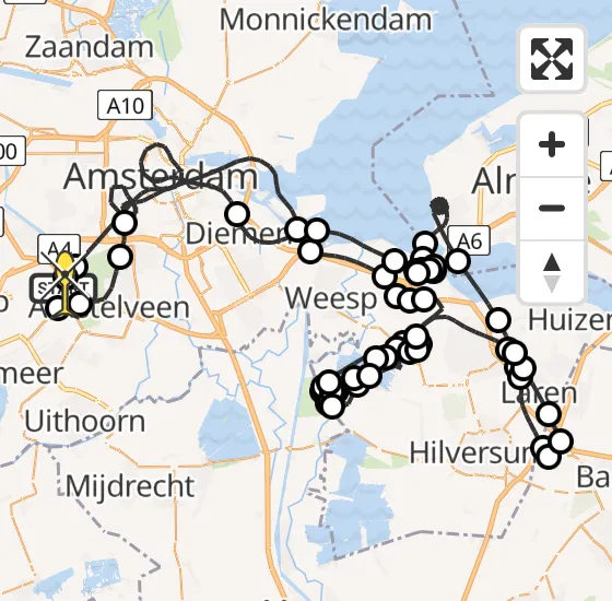 Vlucht Politiehelikopter PH-PXD van Schiphol naar Schiphol op vrijdag 29 november 2024 20:33