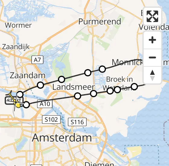 Vlucht Traumahelikopter PH-LLN van Amsterdam Heliport naar Amsterdam Heliport op zaterdag 30 november 2024 0:07