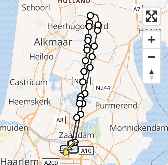 Vlucht Traumahelikopter PH-LLN van Amsterdam Heliport naar Amsterdam Heliport op zaterdag 30 november 2024 4:56