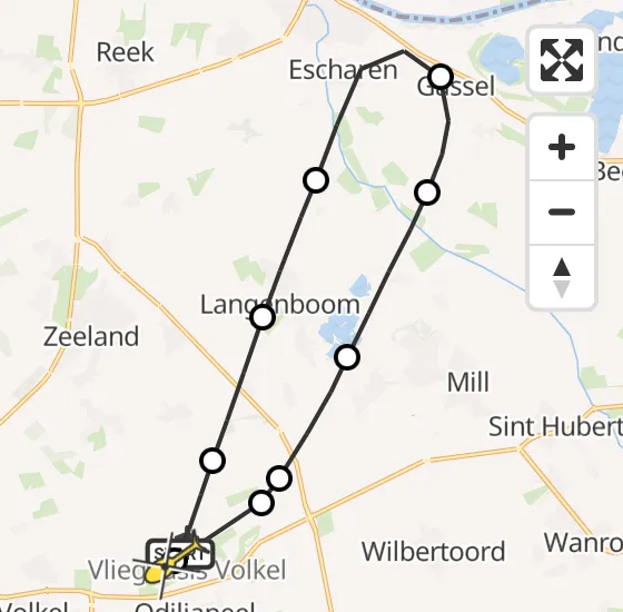 Vlucht Traumahelikopter PH-MAA van Vliegbasis Volkel naar Vliegbasis Volkel op zaterdag 30 november 2024 11:31