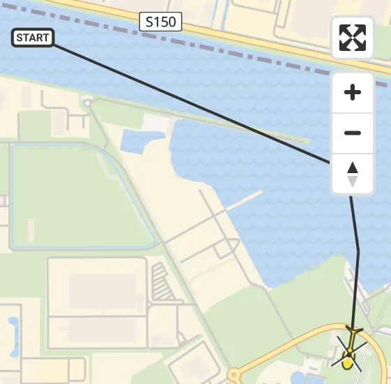 Vlucht Traumahelikopter PH-LLN van Amsterdam naar Amsterdam Heliport op zaterdag 30 november 2024 12:11