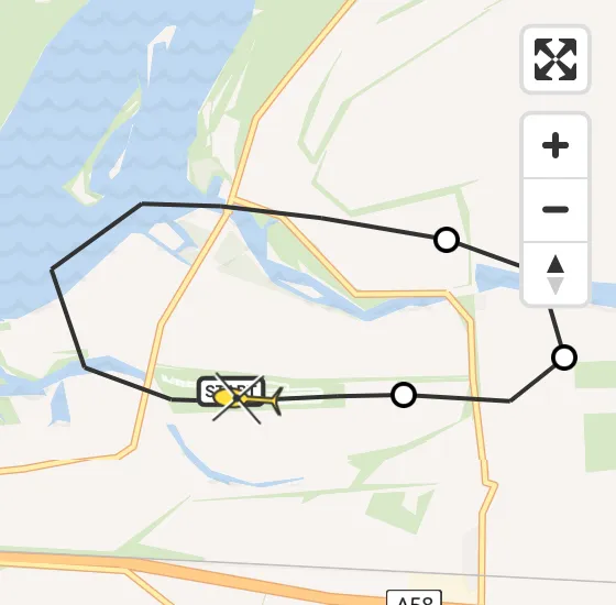 Vlucht Politiehelikopter PH-PXB van Vliegveld Midden-Zeeland naar Vliegveld Midden-Zeeland op woensdag 4 december 2024 18:33