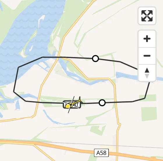 Vlucht Politiehelikopter PH-PXB van Vliegveld Midden-Zeeland naar Vliegveld Midden-Zeeland op woensdag 4 december 2024 18:49