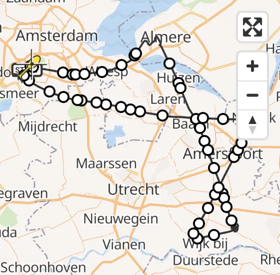 Vlucht Politiehelikopter PH-PXF van Schiphol naar Schiphol op maandag 9 december 2024 20:32