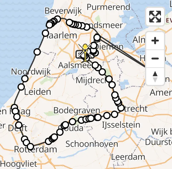 Vlucht Politiehelikopter PH-PXD van Schiphol naar Schiphol op maandag 9 december 2024 20:41