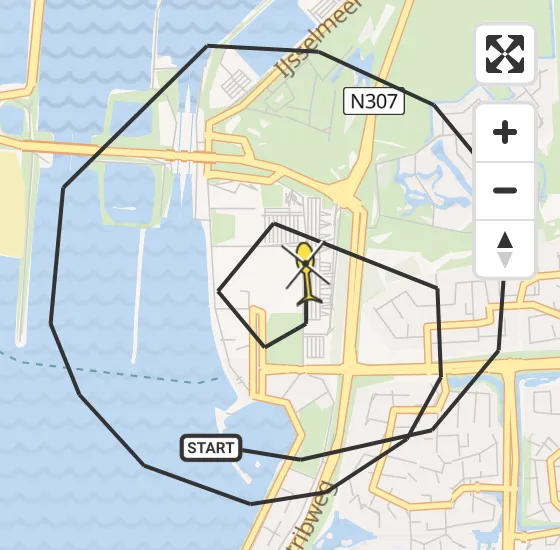 Vlucht Politiehelikopter PH-PXX van Lelystad naar Lelystad op woensdag 11 december 2024 21:03