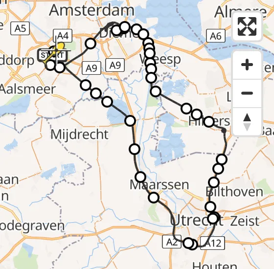 Vlucht Politiehelikopter PH-PXF van Schiphol naar Schiphol op vrijdag 13 december 2024 12:40