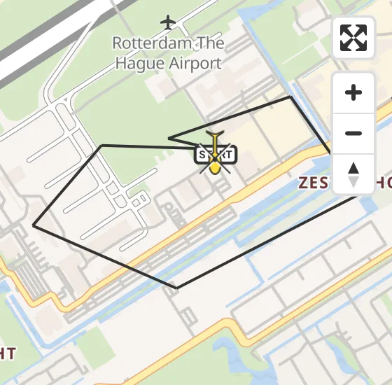 Vlucht Traumahelikopter PH-UMC van Rotterdam The Hague Airport naar Rotterdam The Hague Airport op vrijdag 13 december 2024 21:10