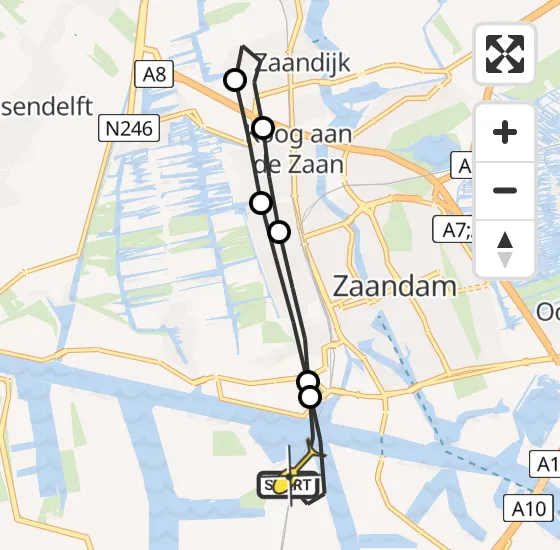 Vlucht Traumahelikopter PH-MAA van Amsterdam Heliport naar Amsterdam Heliport op zaterdag 14 december 2024 12:27