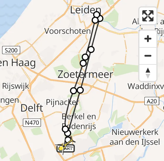 Vlucht Traumahelikopter PH-UMC van Rotterdam The Hague Airport naar Rotterdam The Hague Airport op zaterdag 14 december 2024 14:07