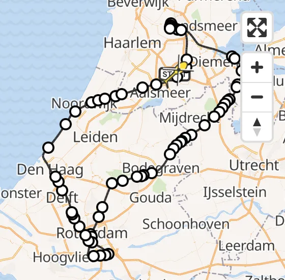 Vlucht Politiehelikopter PH-PXC van Schiphol naar Schiphol op zaterdag 14 december 2024 15:26