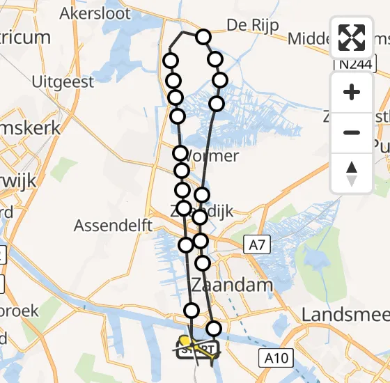 Vlucht Traumahelikopter PH-MAA van Amsterdam Heliport naar Amsterdam Heliport op zaterdag 14 december 2024 20:12