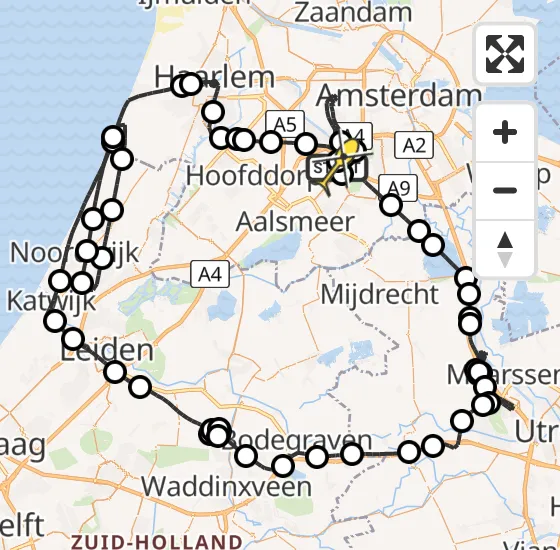 Vlucht Politiehelikopter PH-PXF van Schiphol naar Schiphol op zondag 15 december 2024 15:16