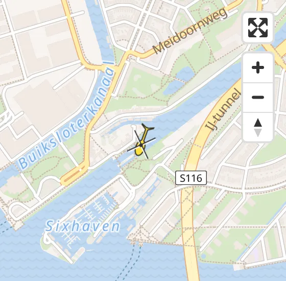 Vlucht Politiehelikopter PH-PXB van Amsterdam naar Amsterdam op maandag 16 december 2024 13:50