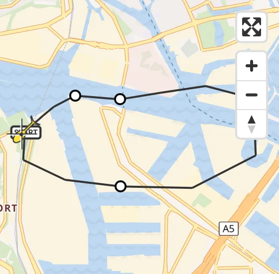 Vlucht Traumahelikopter PH-LLN van Amsterdam Heliport naar Amsterdam Heliport op woensdag 18 december 2024 12:20