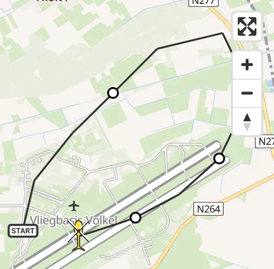 Vlucht Traumahelikopter PH-HVB van Vliegbasis Volkel naar Vliegbasis Volkel op vrijdag 20 december 2024 0:57