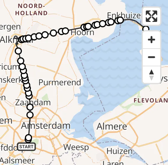 Vlucht Politiehelikopter PH-PXD van Schiphol naar Lelystad op vrijdag 20 december 2024 12:42