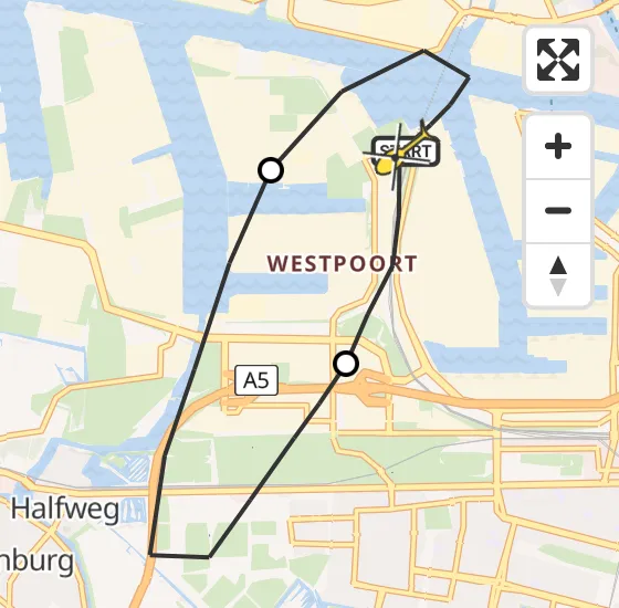 Vlucht Traumahelikopter PH-LLN van Amsterdam Heliport naar Amsterdam Heliport op zaterdag 21 december 2024 22:35