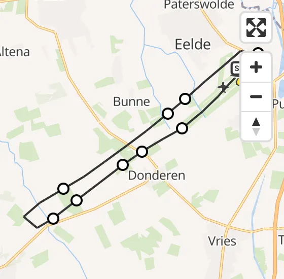 Vlucht Traumahelikopter PH-TTR van Groningen Airport Eelde naar Groningen Airport Eelde op maandag 23 december 2024 18:50