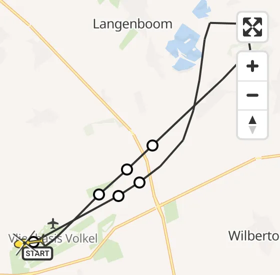 Vlucht Traumahelikopter PH-DOC van Vliegbasis Volkel naar Vliegbasis Volkel op dinsdag 24 december 2024 10:43