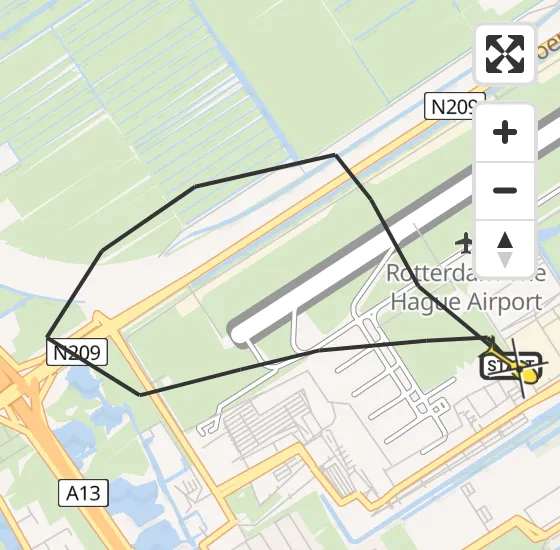 Vlucht Traumahelikopter PH-UMC van Rotterdam The Hague Airport naar Rotterdam The Hague Airport op zaterdag 28 december 2024 15:59