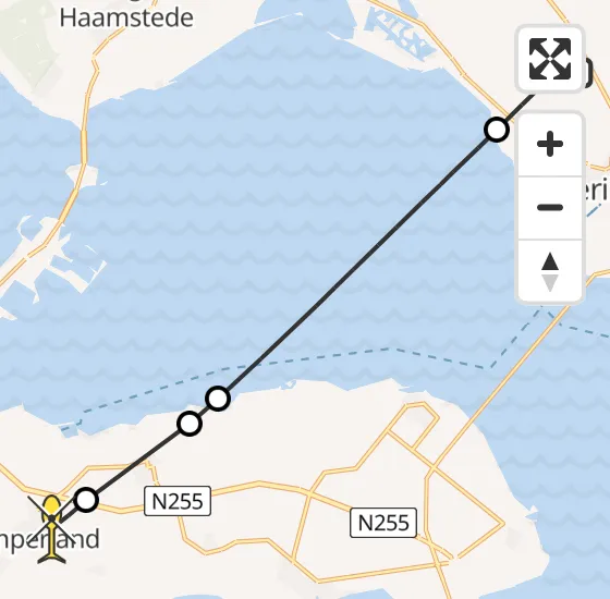 Vlucht Traumahelikopter PH-UMC van Kerkwerve naar Kamperland op dinsdag 31 december 2024 13:36