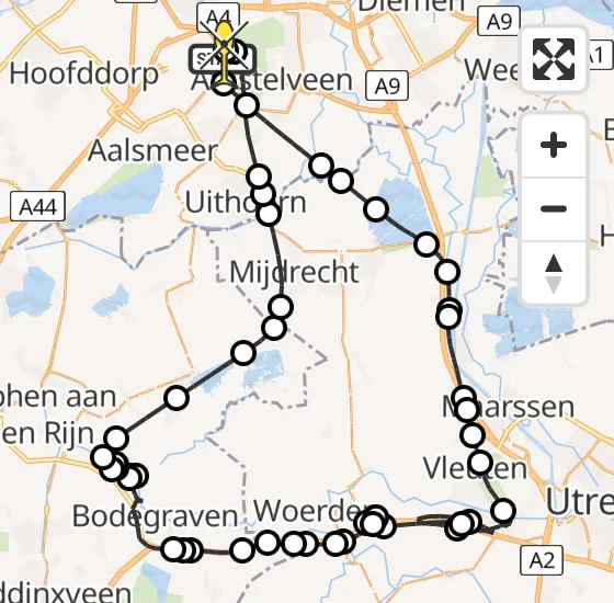 Vlucht Politiehelikopter PH-PXF van Schiphol naar Schiphol op dinsdag 31 december 2024 16:07