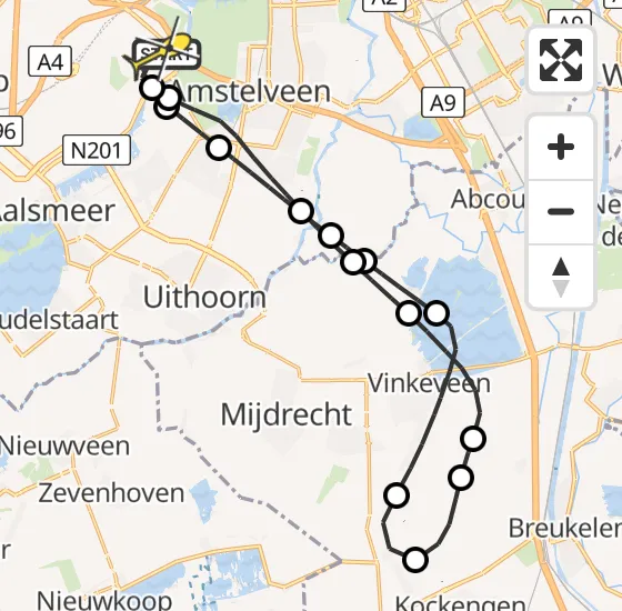 Vlucht Politiehelikopter PH-PXF van Schiphol naar Schiphol op donderdag 2 januari 2025 11:00