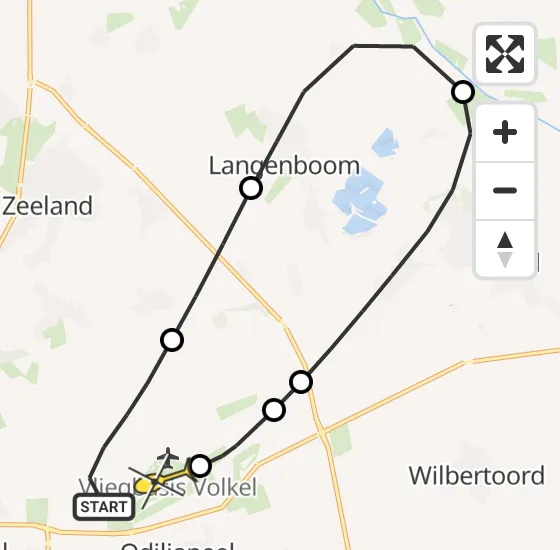 Vlucht Traumahelikopter PH-DOC van Vliegbasis Volkel naar Vliegbasis Volkel op donderdag 2 januari 2025 20:08