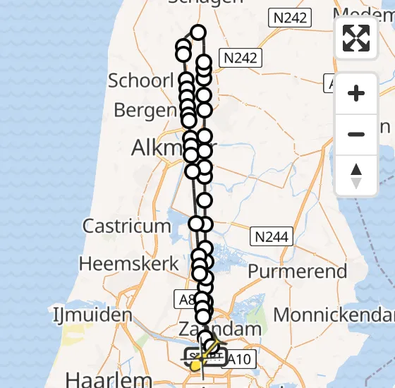 Vlucht Traumahelikopter PH-LLN van Amsterdam Heliport naar Amsterdam Heliport op zaterdag 4 januari 2025 3:46