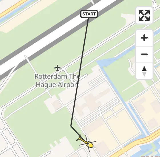 Vlucht Traumahelikopter PH-UMC van Rotterdam The Hague Airport naar Rotterdam The Hague Airport op zaterdag 4 januari 2025 4:47