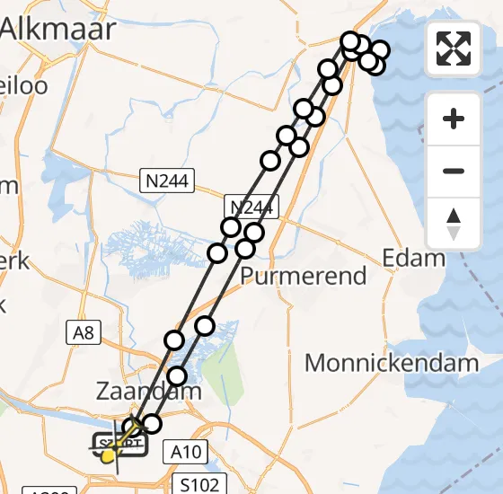 Vlucht Traumahelikopter PH-LLN van Amsterdam Heliport naar Amsterdam Heliport op zaterdag 4 januari 2025 6:24