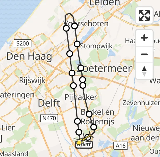 Vlucht Traumahelikopter PH-UMC van Rotterdam The Hague Airport naar Rotterdam The Hague Airport op zaterdag 4 januari 2025 7:26