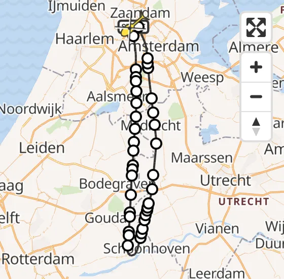 Vlucht Traumahelikopter PH-LLN van Amsterdam Heliport naar Amsterdam Heliport op zaterdag 4 januari 2025 13:53