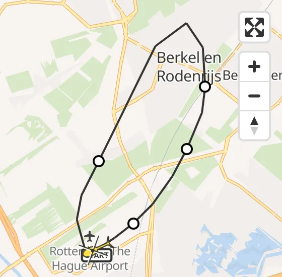 Vlucht Traumahelikopter PH-UMC van Rotterdam The Hague Airport naar Rotterdam The Hague Airport op zaterdag 4 januari 2025 15:30