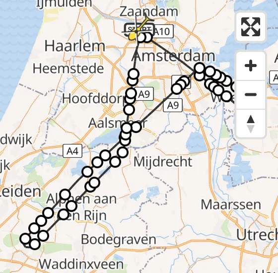 Vlucht Traumahelikopter PH-LLN van Amsterdam Heliport naar Amsterdam Heliport op zaterdag 4 januari 2025 22:51