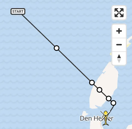 Vlucht Kustwachthelikopter PH-NCG van  naar Den Helder op zondag 5 januari 2025 17:07